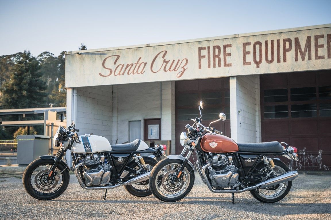 La localidad californianan de Santa Cruz, famosa por sus historias de hippies, surf y motos en los años 60, ha sido el lugar elegido con acierto para presentar las nuevas Interceptor 650 y Continental GT 650.