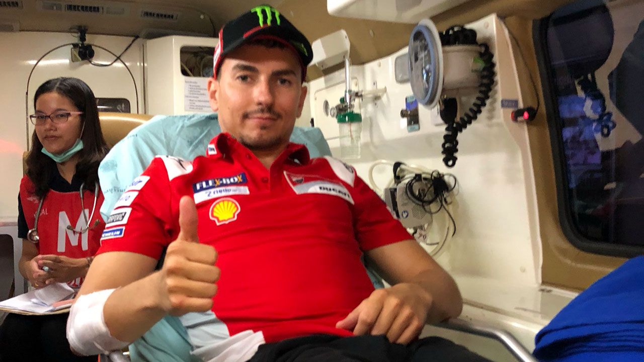 Jorge Lorenzo es baja por lesión en el GP de Tailandia