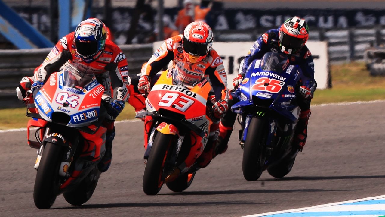 Marc Márquez vs Andrea Dovizioso en el GP de Tailandia