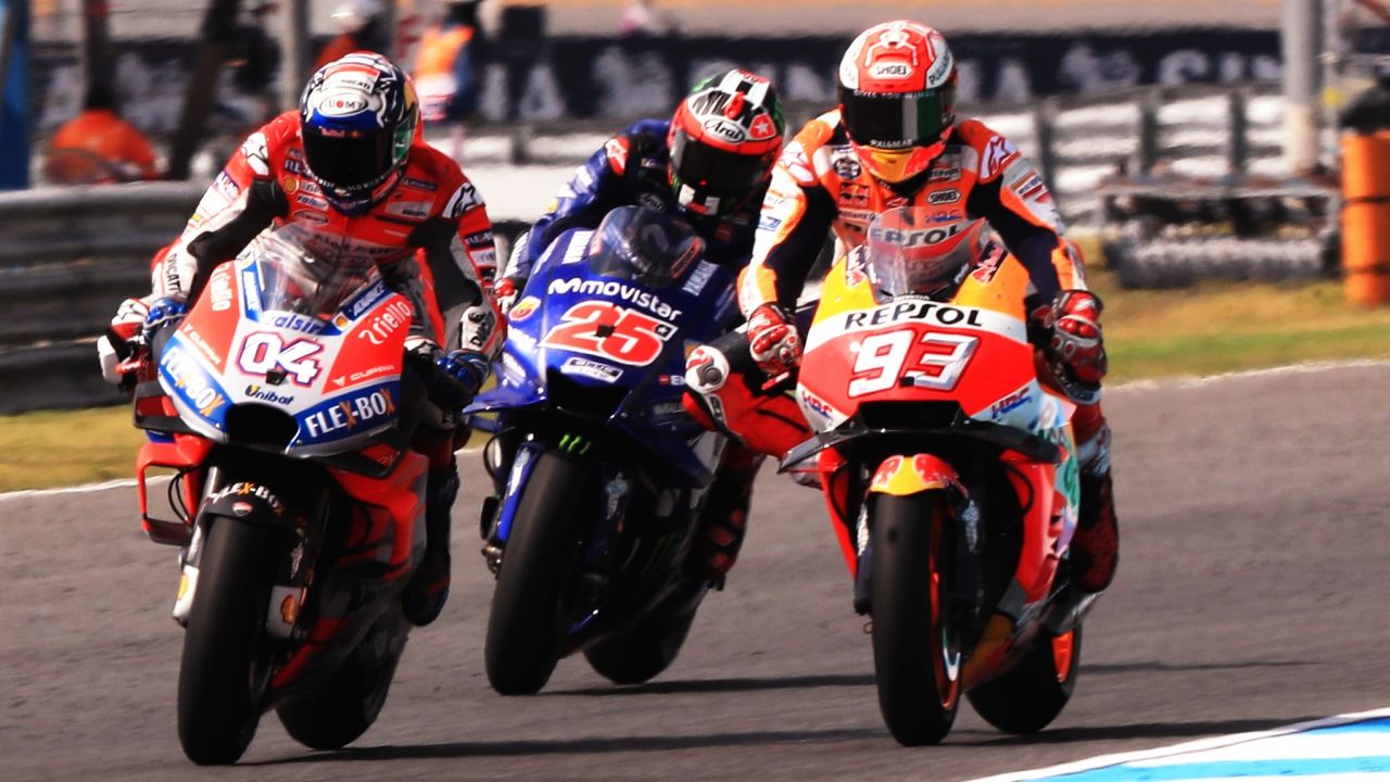 Marc Márquez vs Andrea Dovizioso en el GP de Tailandia