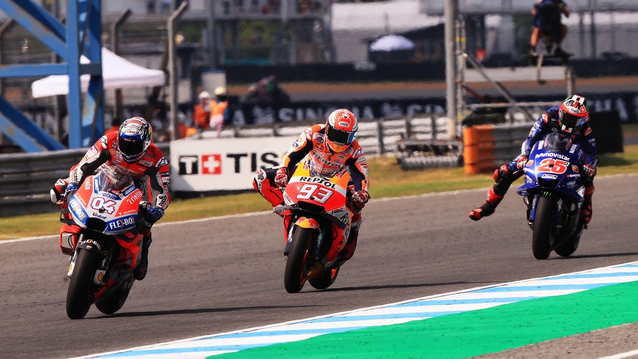 Marc Márquez vs Andrea Dovizioso en el GP de Tailandia
