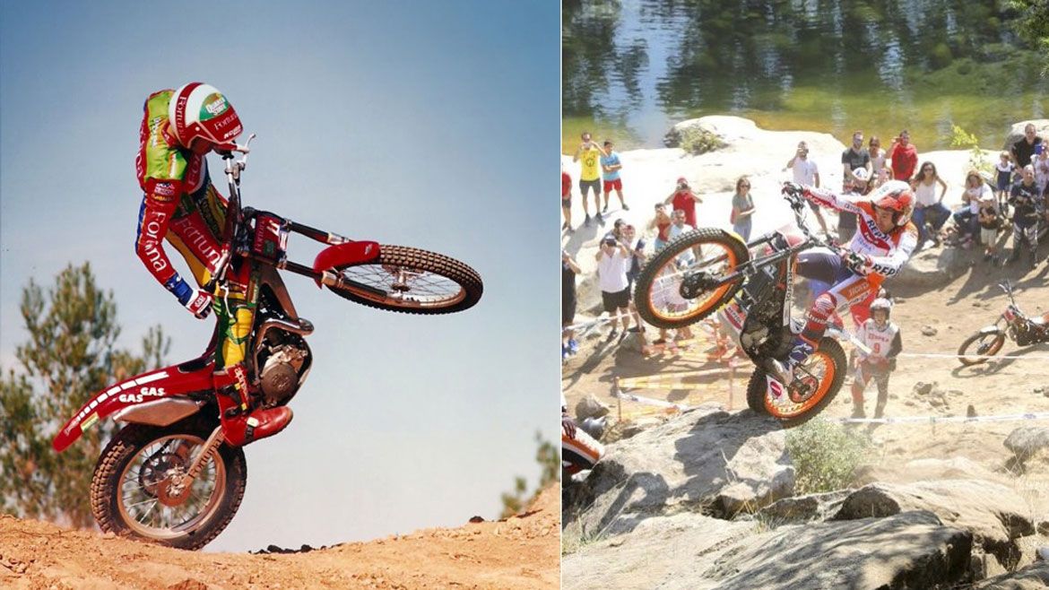 Los campeones de España de Trial juntos en Becerril 