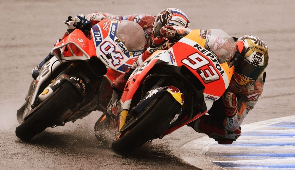 Marc Márquez y Andrea Dovizioso protagonizaron un bonito duelo el año pasado (Foto: Gold & Goose)
