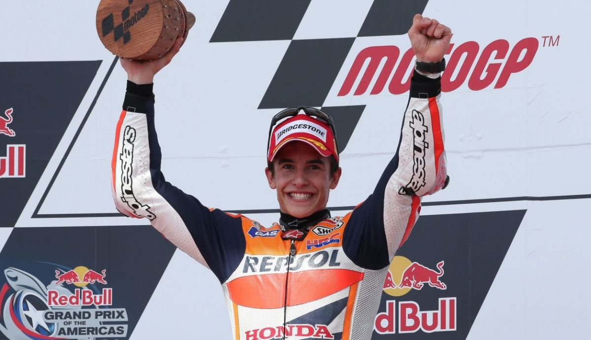 Marc Márquez celebra su victoria en Austin 2013 (Foto: Gold & Goose) Marc Márquez celebra su victoria en Austin 2013 (Foto: Gold & Goose)