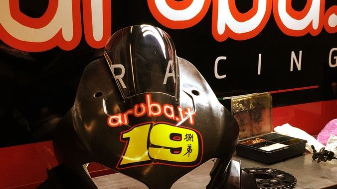 Álvaro Bautista con la Ducati Panigale V4R del Mundial de Superbike