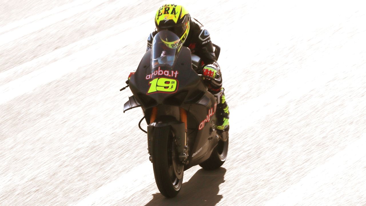Álvaro Bautista con la Ducati Panigale V4R del Mundial de Superbike