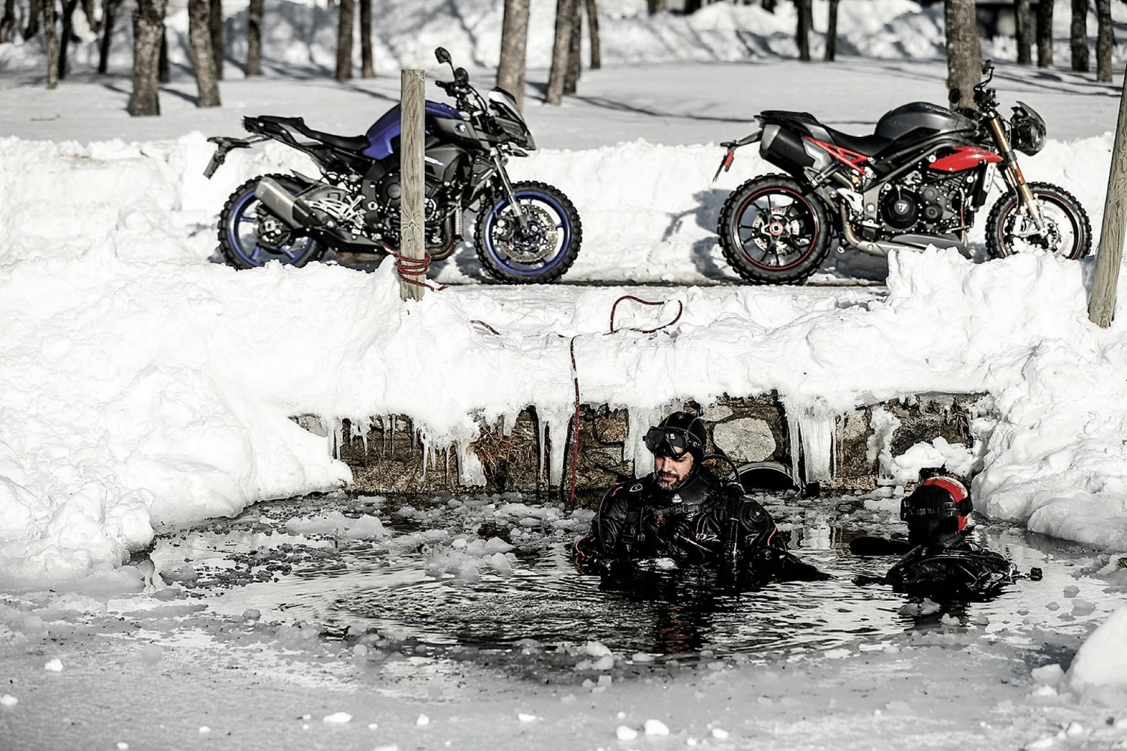 Buceo bajo el hielo de los Pirineos