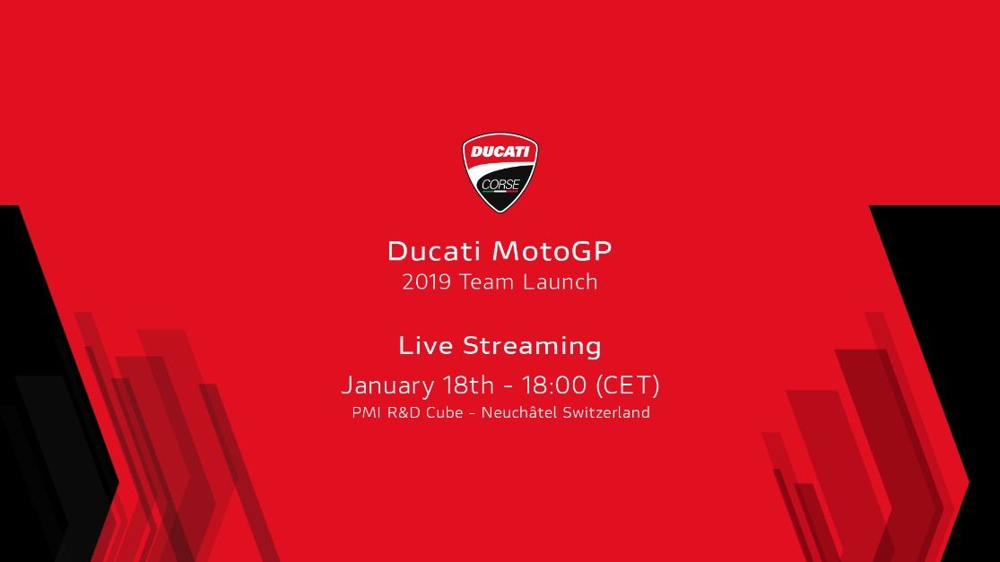 Presentación Ducati MotoGP 2019, en directo desde las 18:00