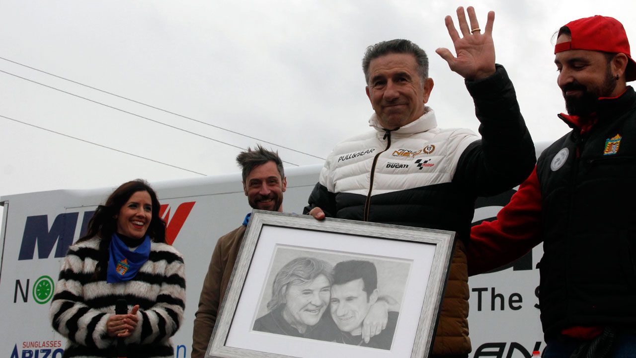 Homenaje motero de Alzira a Jorge Martínez Aspar