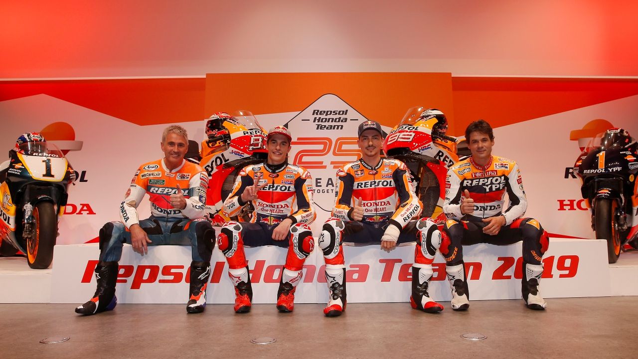Presentación Repsol Honda MotoGP 2019 con Marc Márquez y Jorge Lorenzo