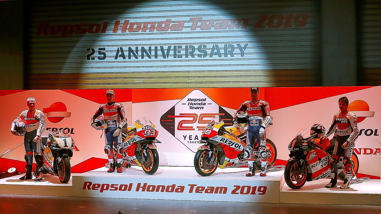 Presentación Repsol Honda MotoGP 2019 con Marc Márquez y Jorge Lorenzo