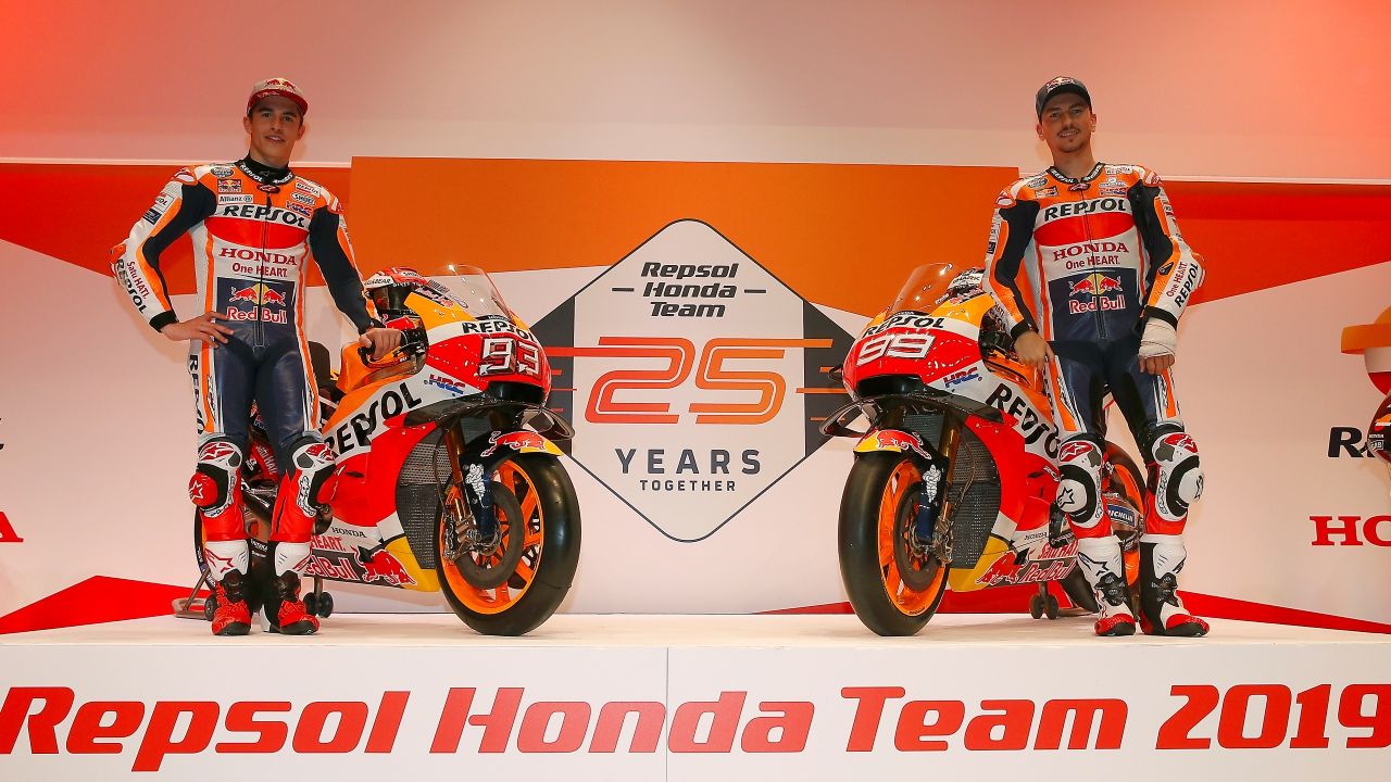Presentación Repsol Honda MotoGP 2019 con Marc Márquez y Jorge Lorenzo