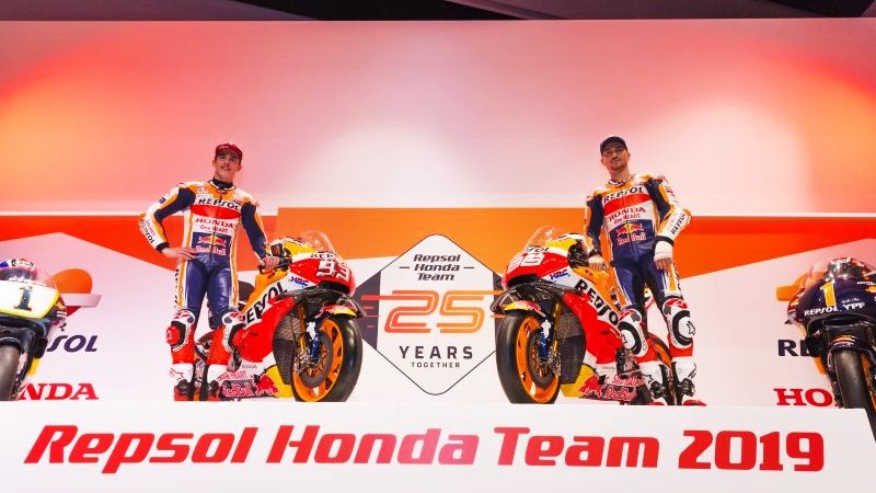 Presentación Repsol Honda MotoGP 2019 con Marc Márquez y Jorge Lorenzo