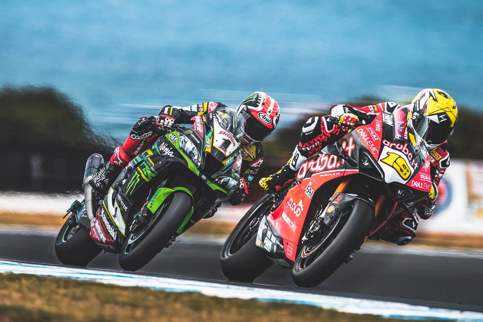 Álvaro Bautista y Jonathan Rea (Fotos: Ducati / Kawasaki. Montaje: Carlos Domínguez)