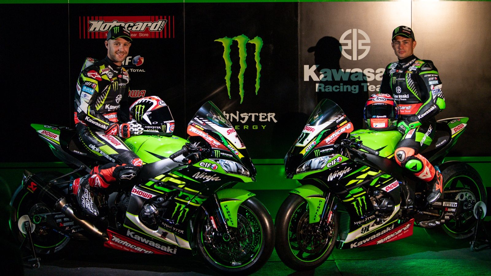 Jonathan Rea y Leon Haslam desvelan la Kawasaki ZX-10RR para Superbike 2019