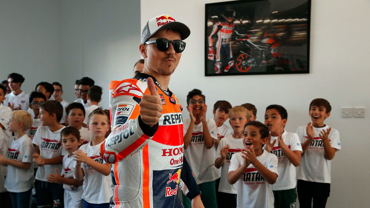 Jorge Lorenzo en el circuito de Losail (Foto: Repsol Media)