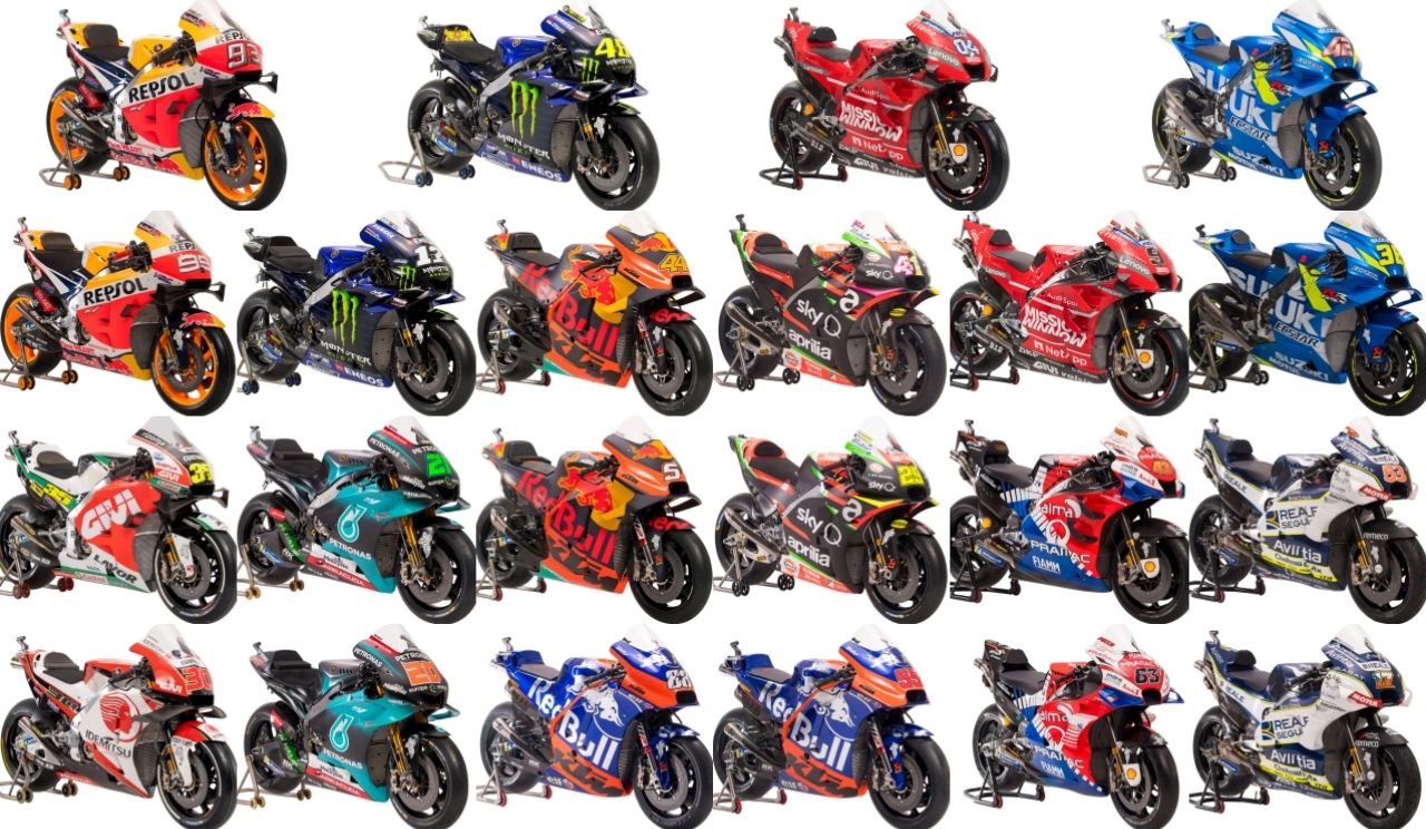 Los 22 pilotos de MotoGP 2019