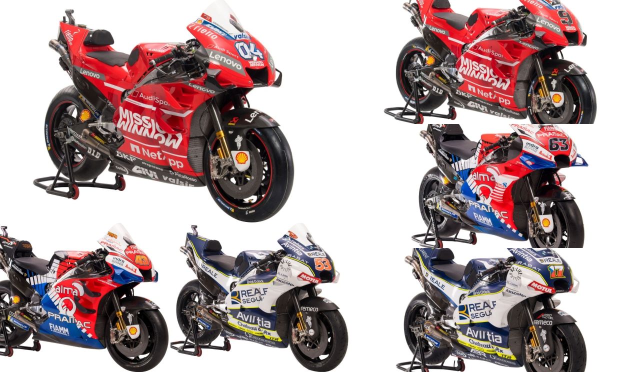 Las 6 motos de MotoGP 2019