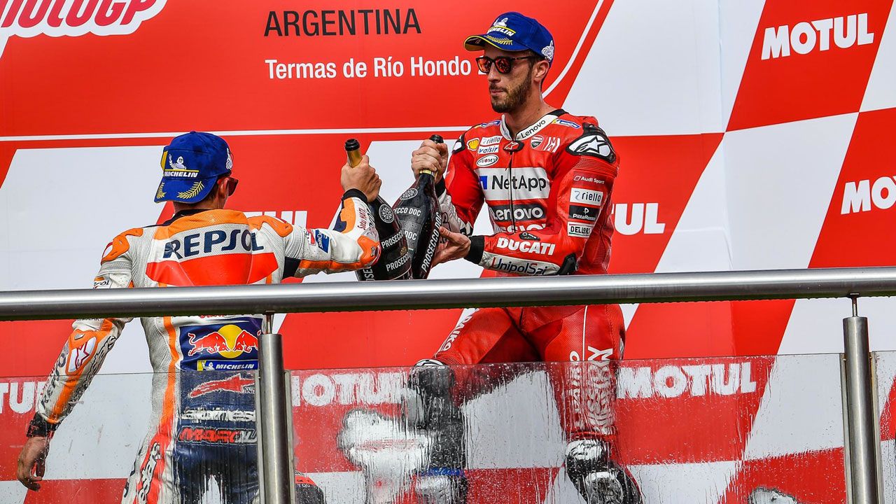 Andrea Dovizioso: “Márquez nos ha sacado diez segundos pero podían ser más”