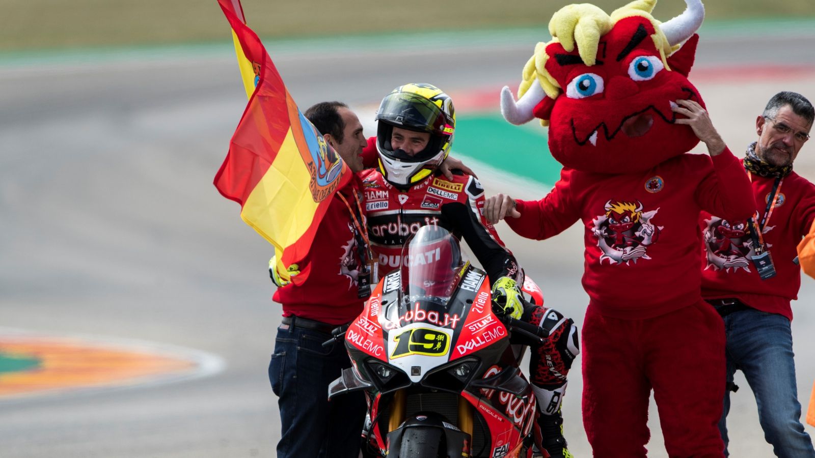 Álvaro Bautista en SBK Aragón