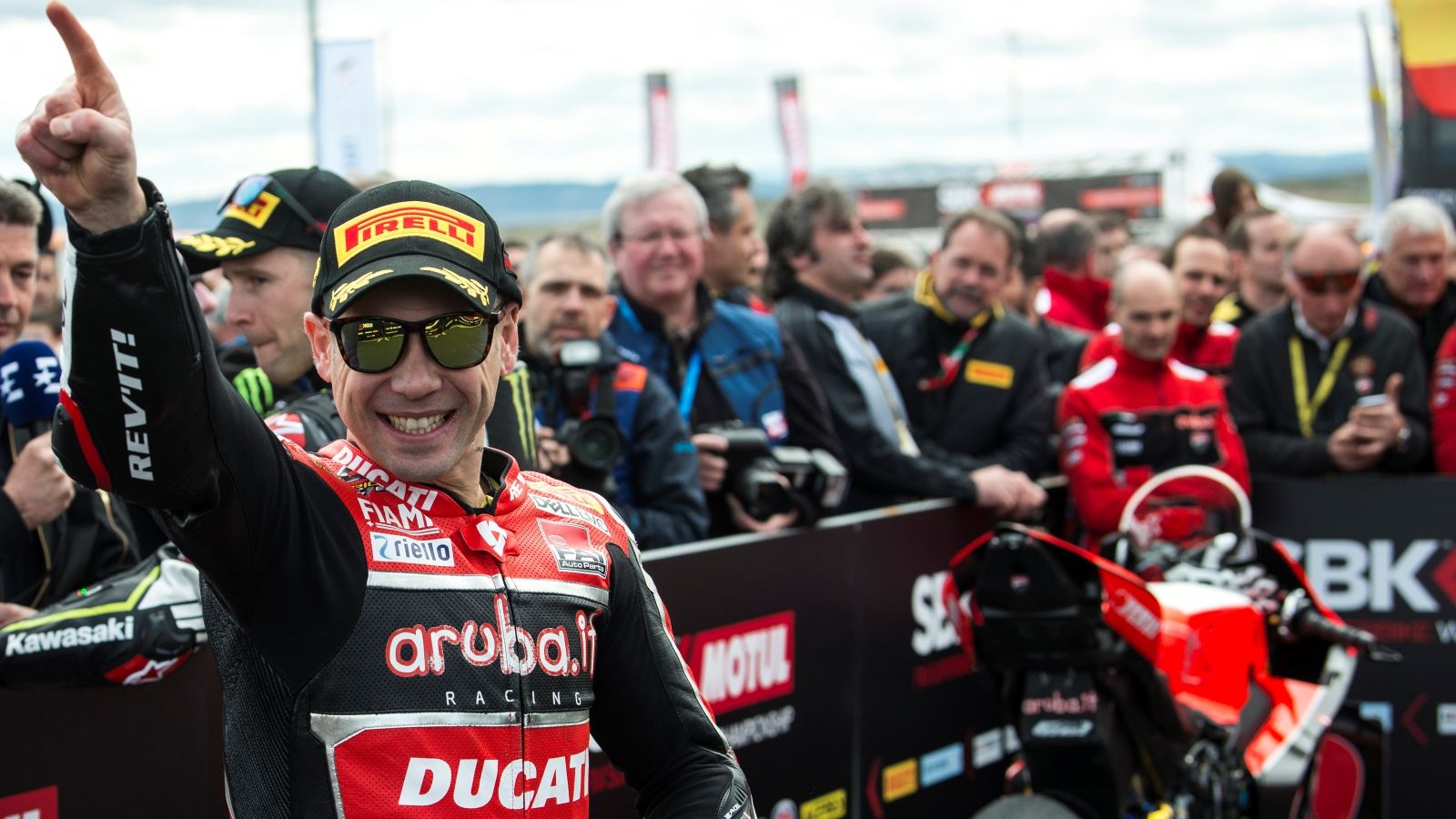 Álvaro Bautista en SBK Aragón
