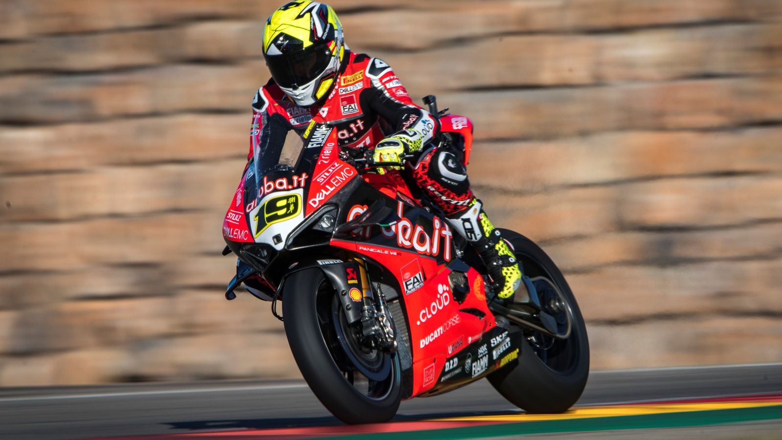 Álvaro Bautista en SBK Aragón