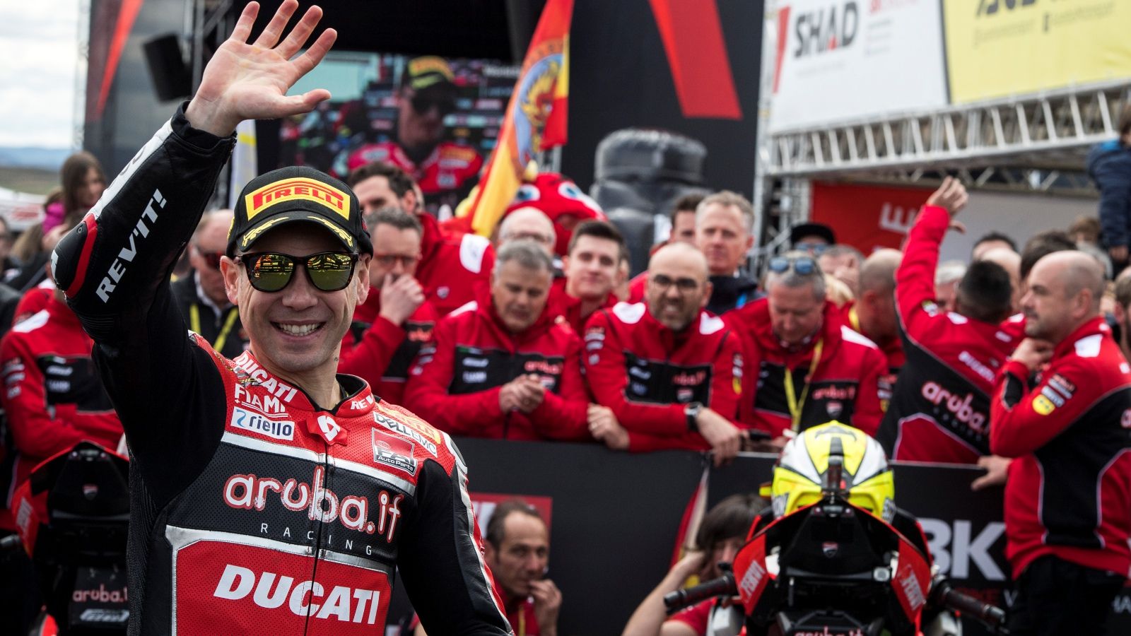 Álvaro Bautista en SBK Aragón