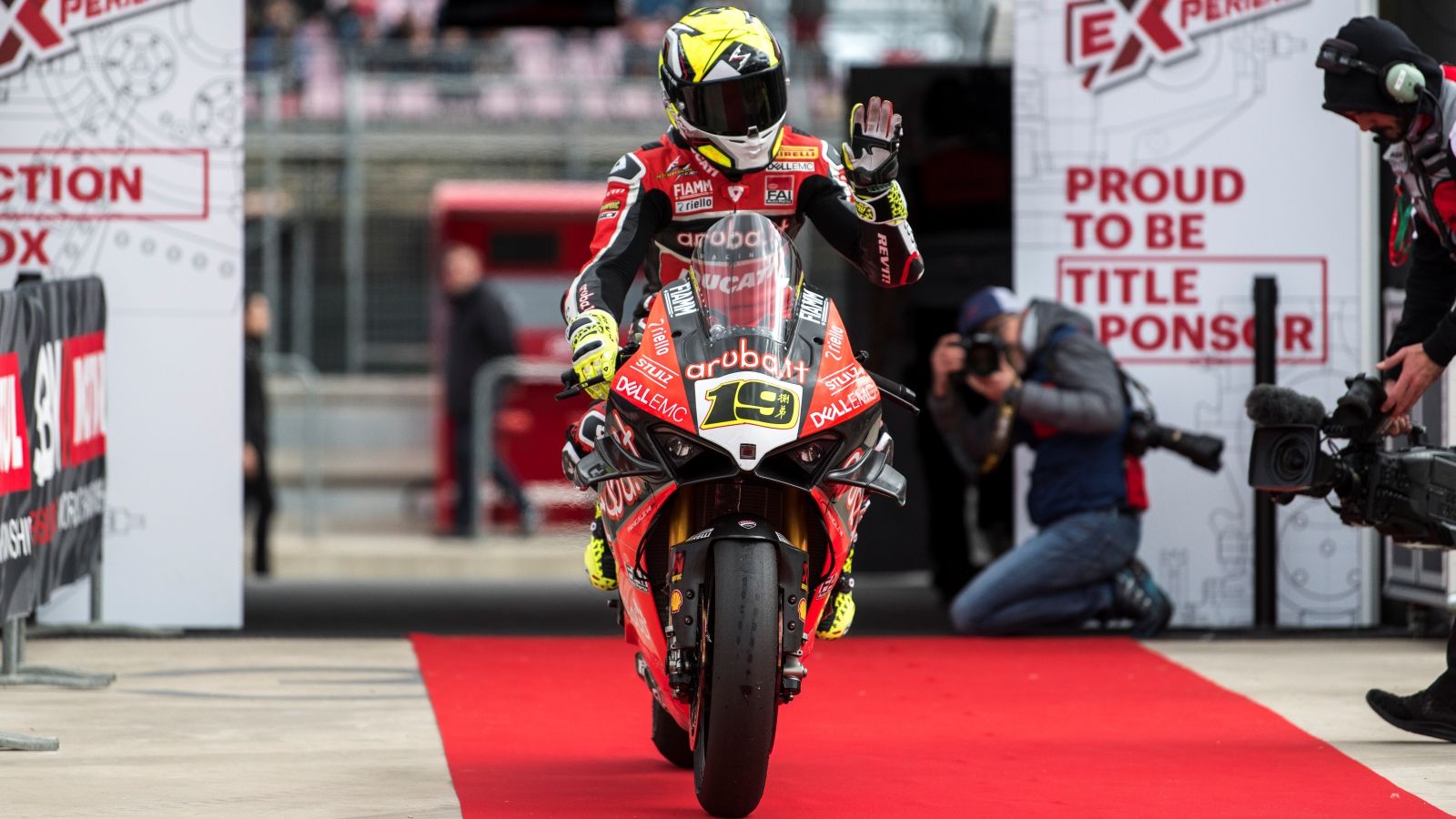 Álvaro Bautista en SBK Aragón