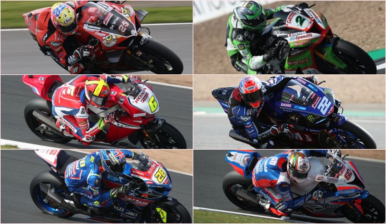 Josh Brookes, Glenn Irwin, Xavi Forés, Jason O'Halloran, Bradley Ray y Peter Hickam (Fotos: Marcas / Equipos / BSB).