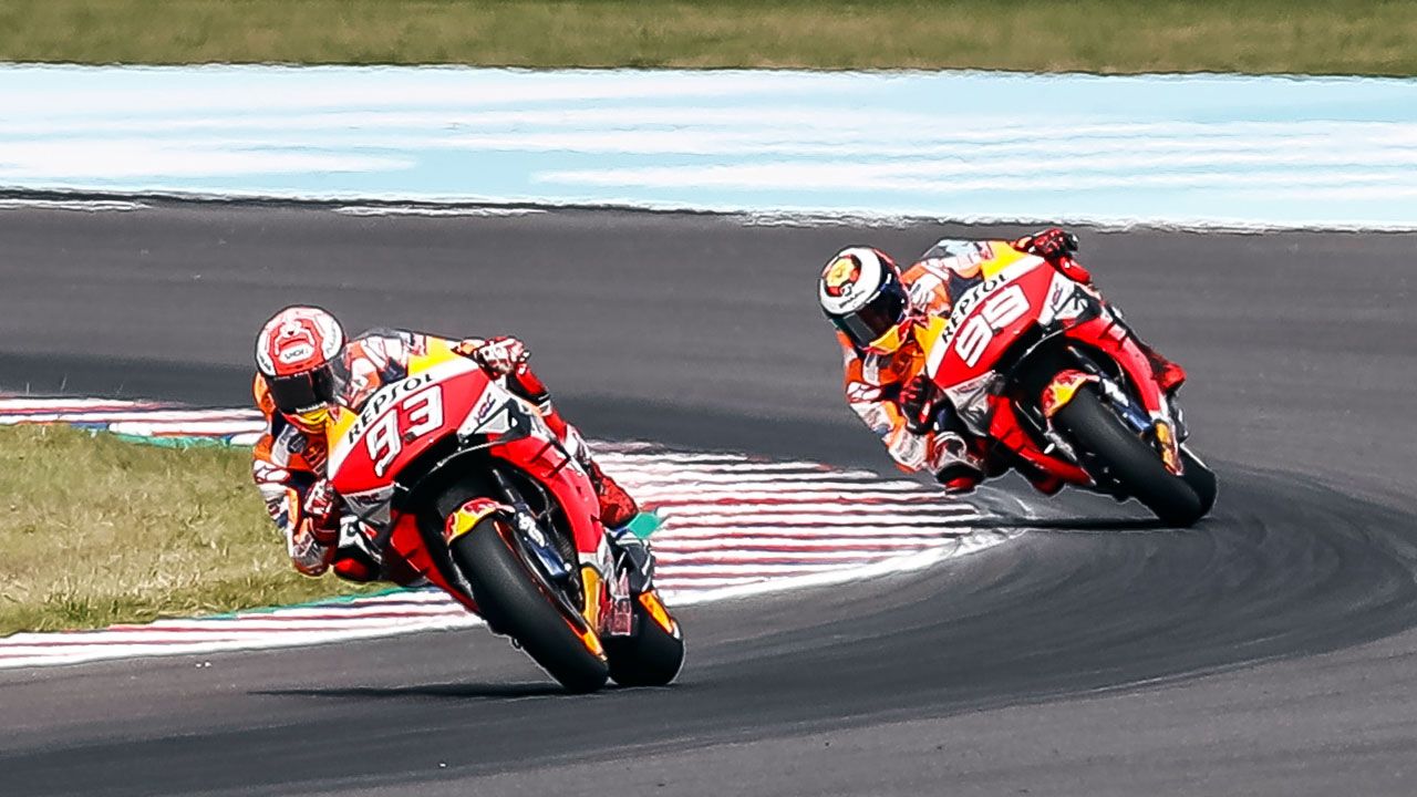Marc Márquez: “Es increíble el paso por curva de Lorenzo, si yo freno como él no giro”