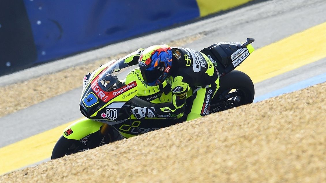 Jorge Navarro hace la pole de Moto2 en Le Mans con Álex Márquez tercero
