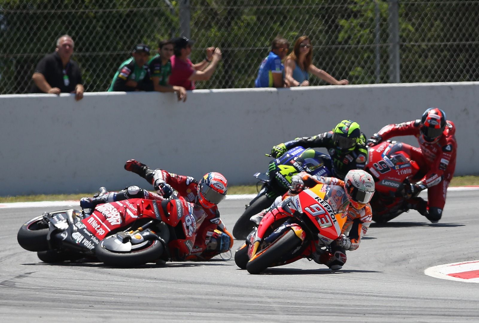 Incidente Jorge Lorenzo - MotoGP Catalunya 2019