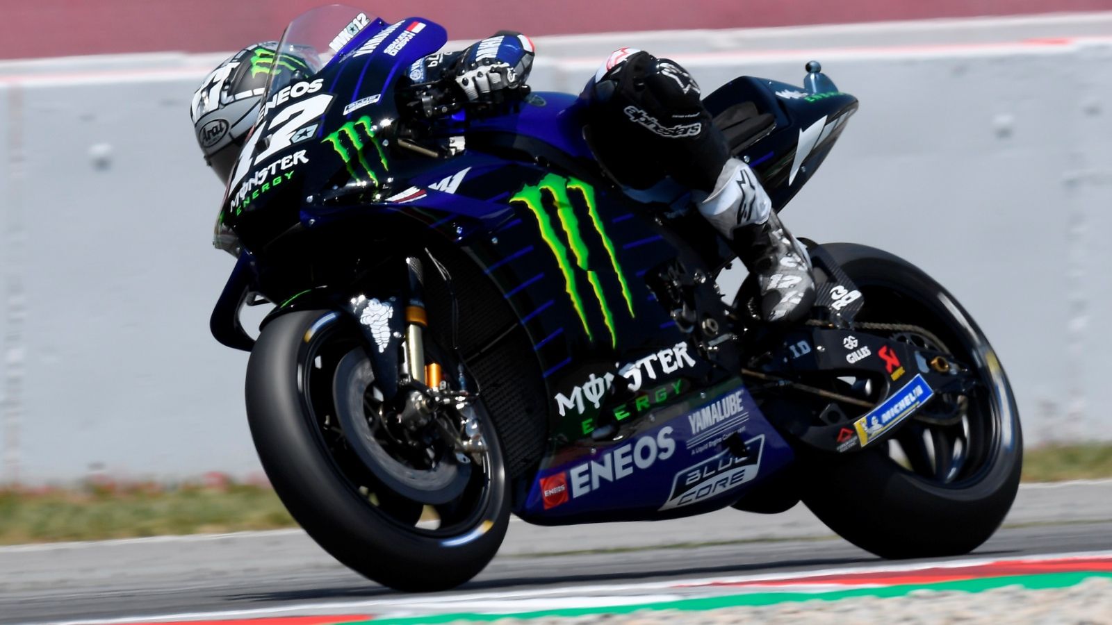 Maverick Viñales se ha ido de vacío de Montmeló (Foto: Yamaha).
