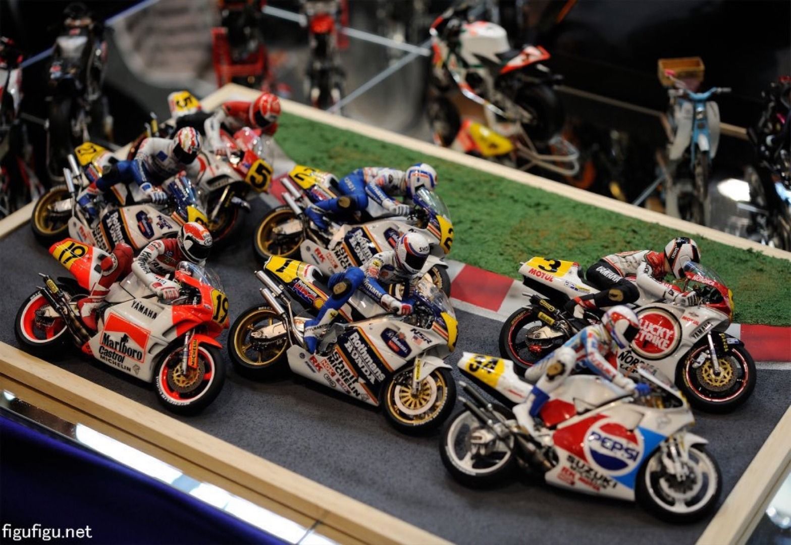 Espectaculares maquetas del Mundial de 500cc
