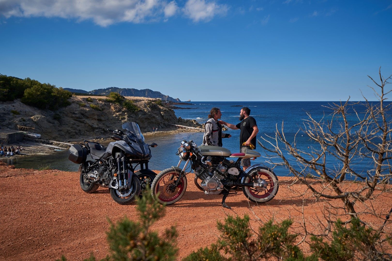 En ruta con Yamaha Niken GT: Santa Eulalia (Ibiza)