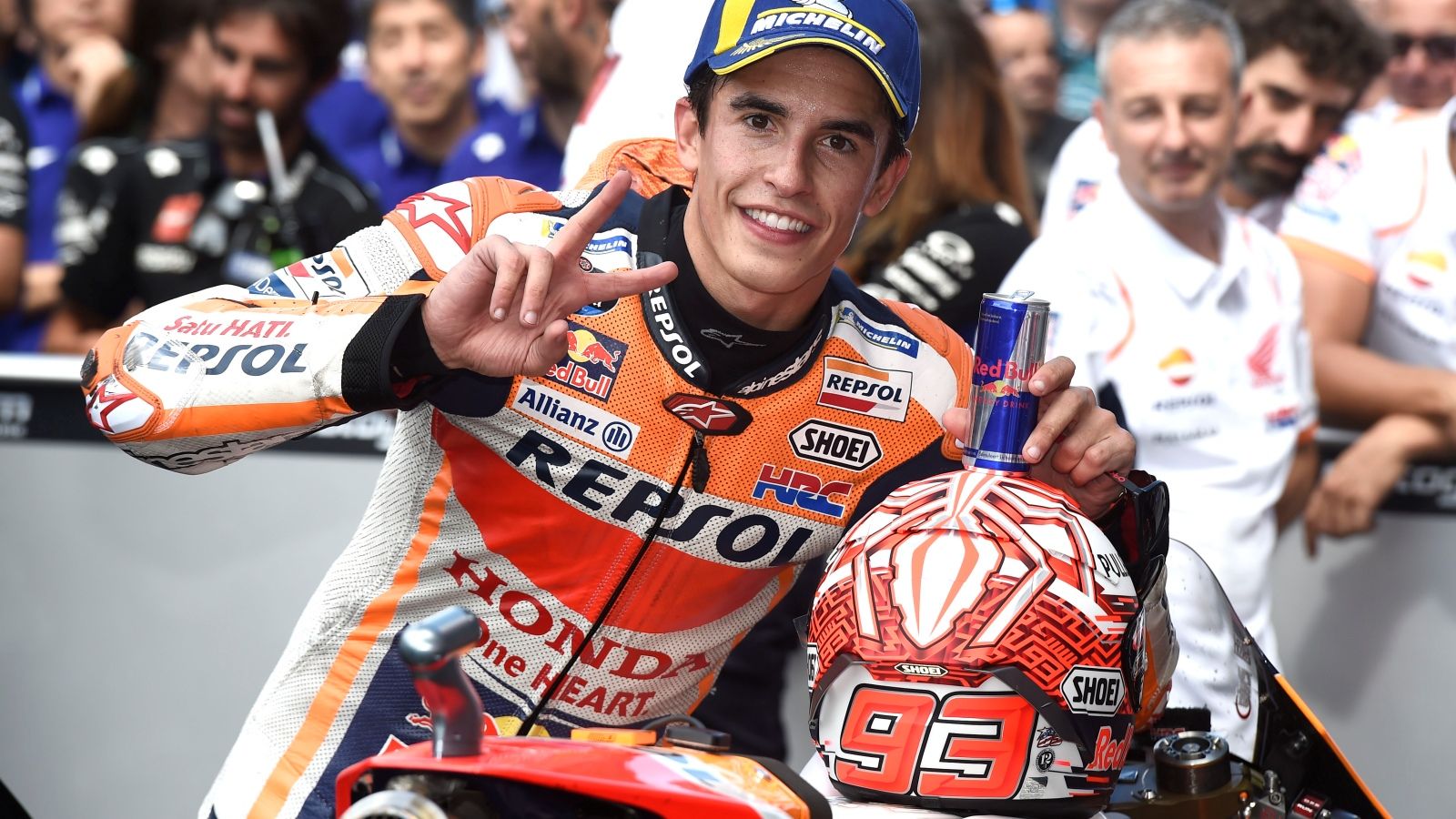 Marc Márquez celebra su segundo puesto (Fotos: Gold & Goose).