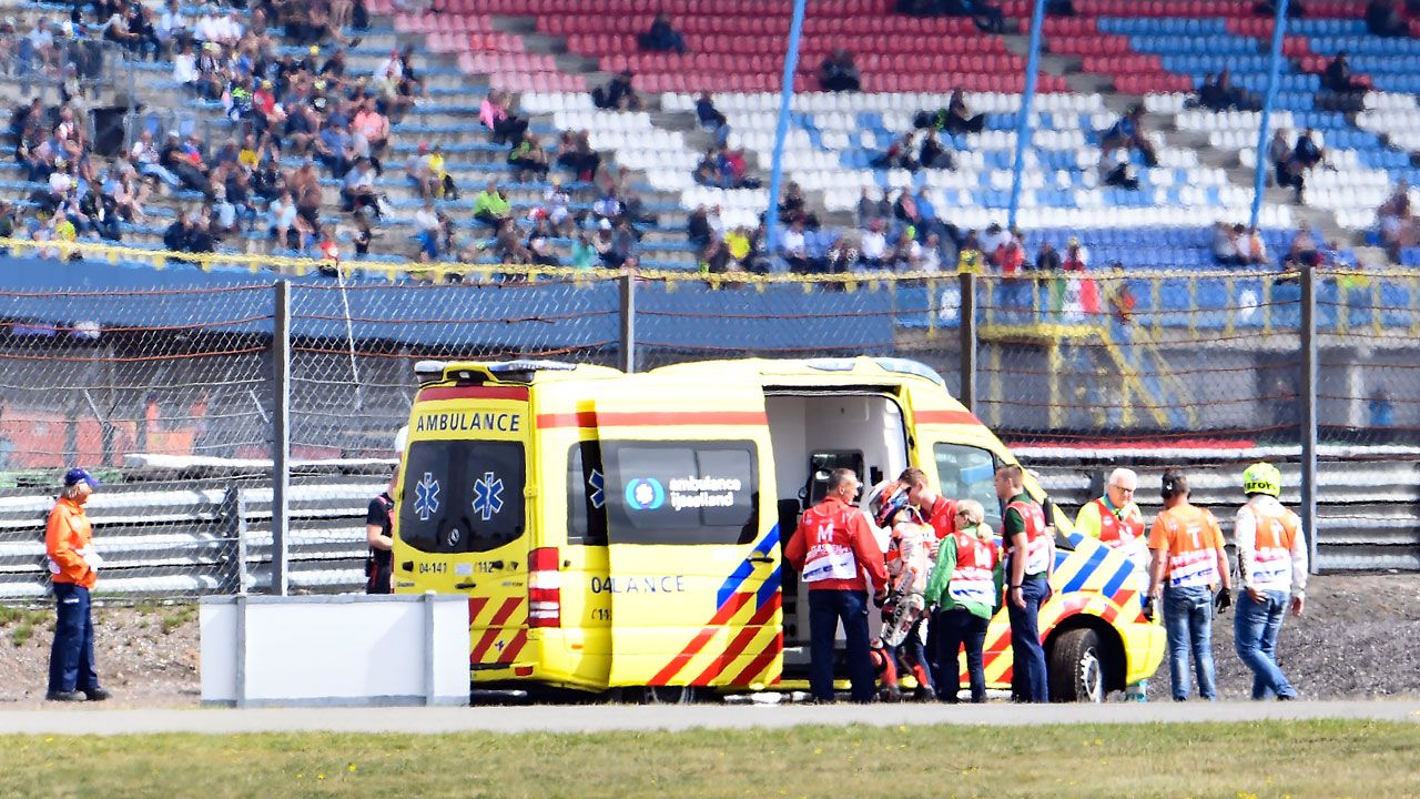 Jorge Lorenzo trasladado a un hospital en Assen después de una caída en el FP1