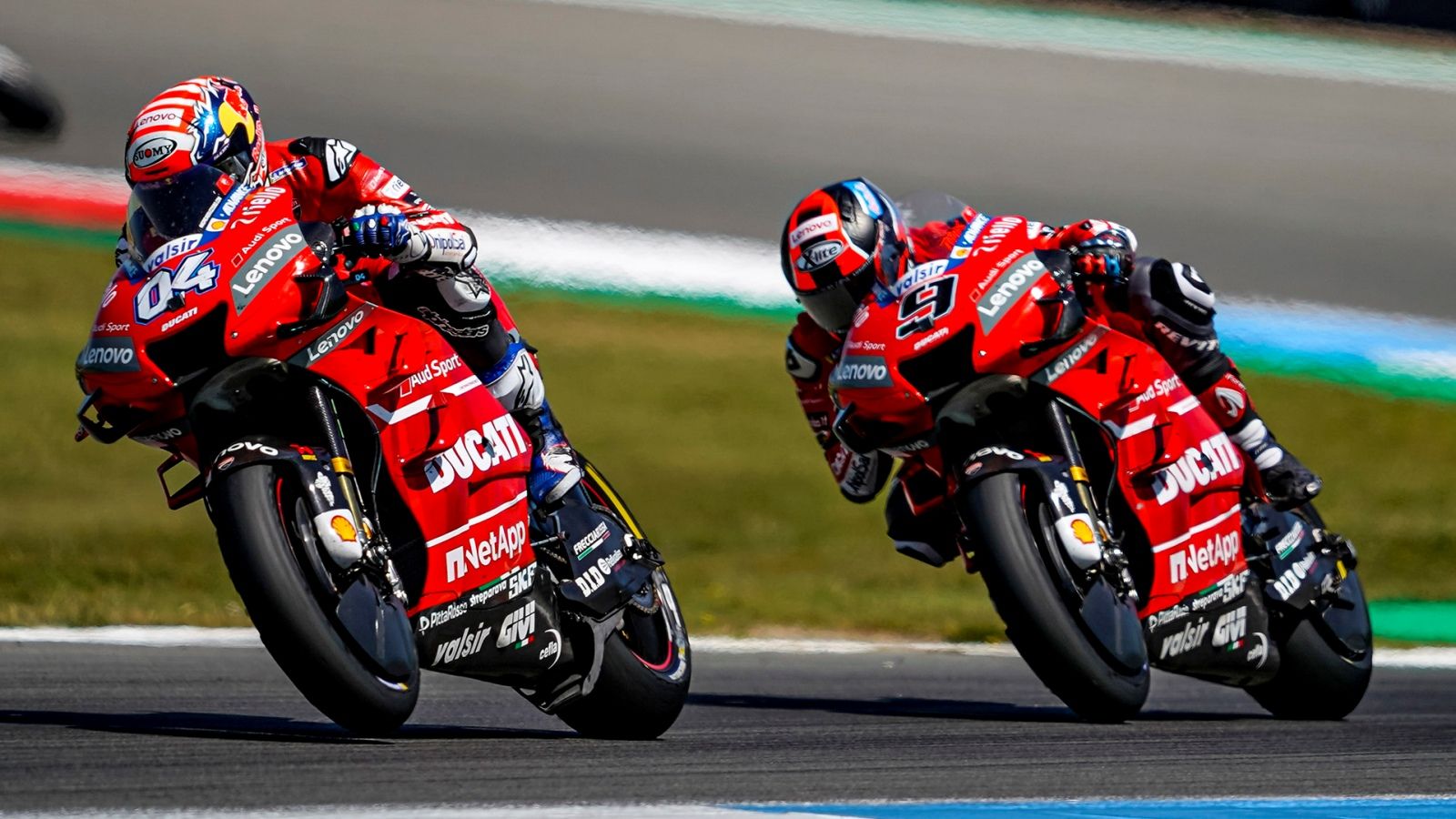 Andrea Dovizioso y Danilo Petrucci en Assen (Fotos: Ducati).