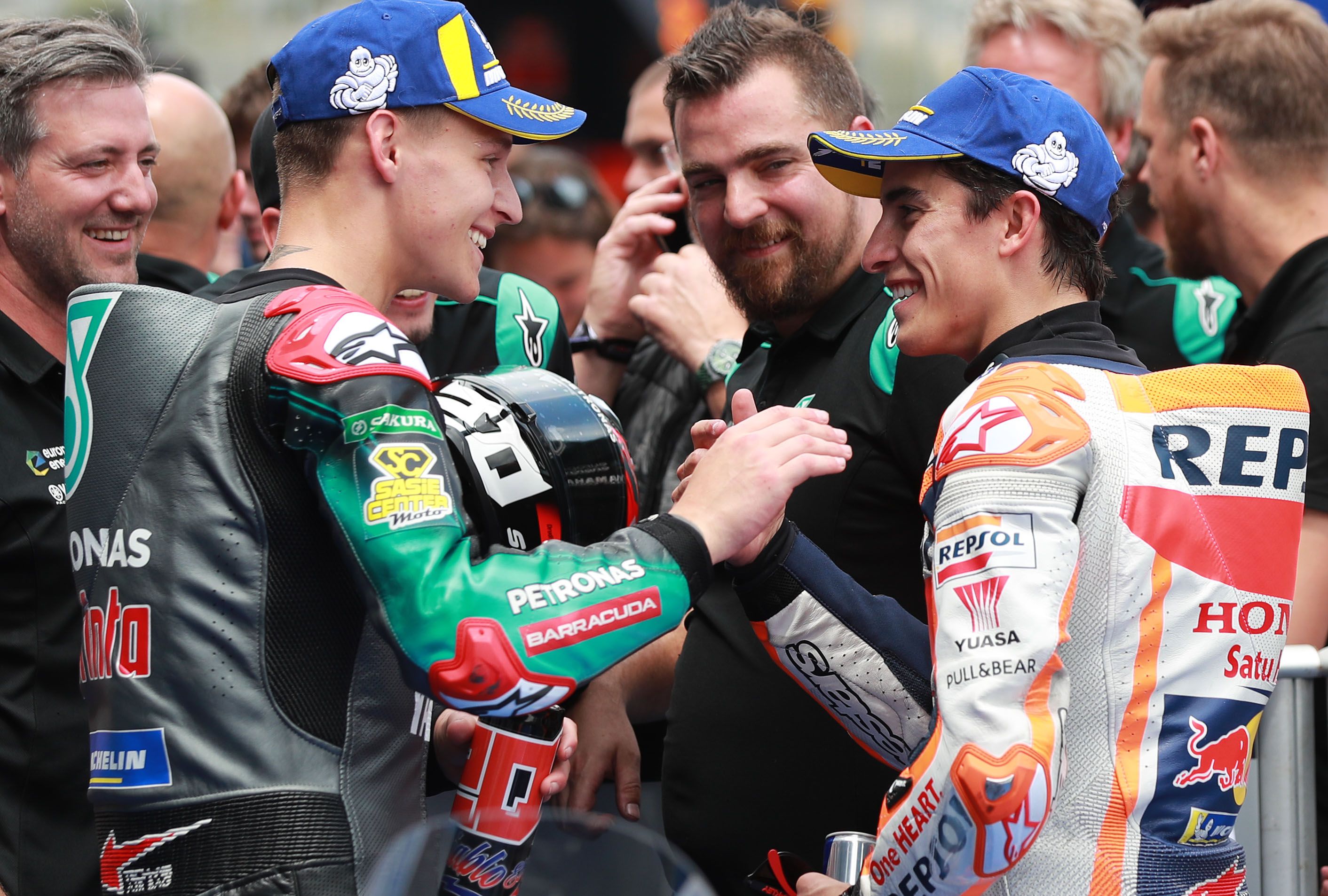 Marc Márquez. “Quartararo ha hecho subir el nivel a Viñales y Rossi”