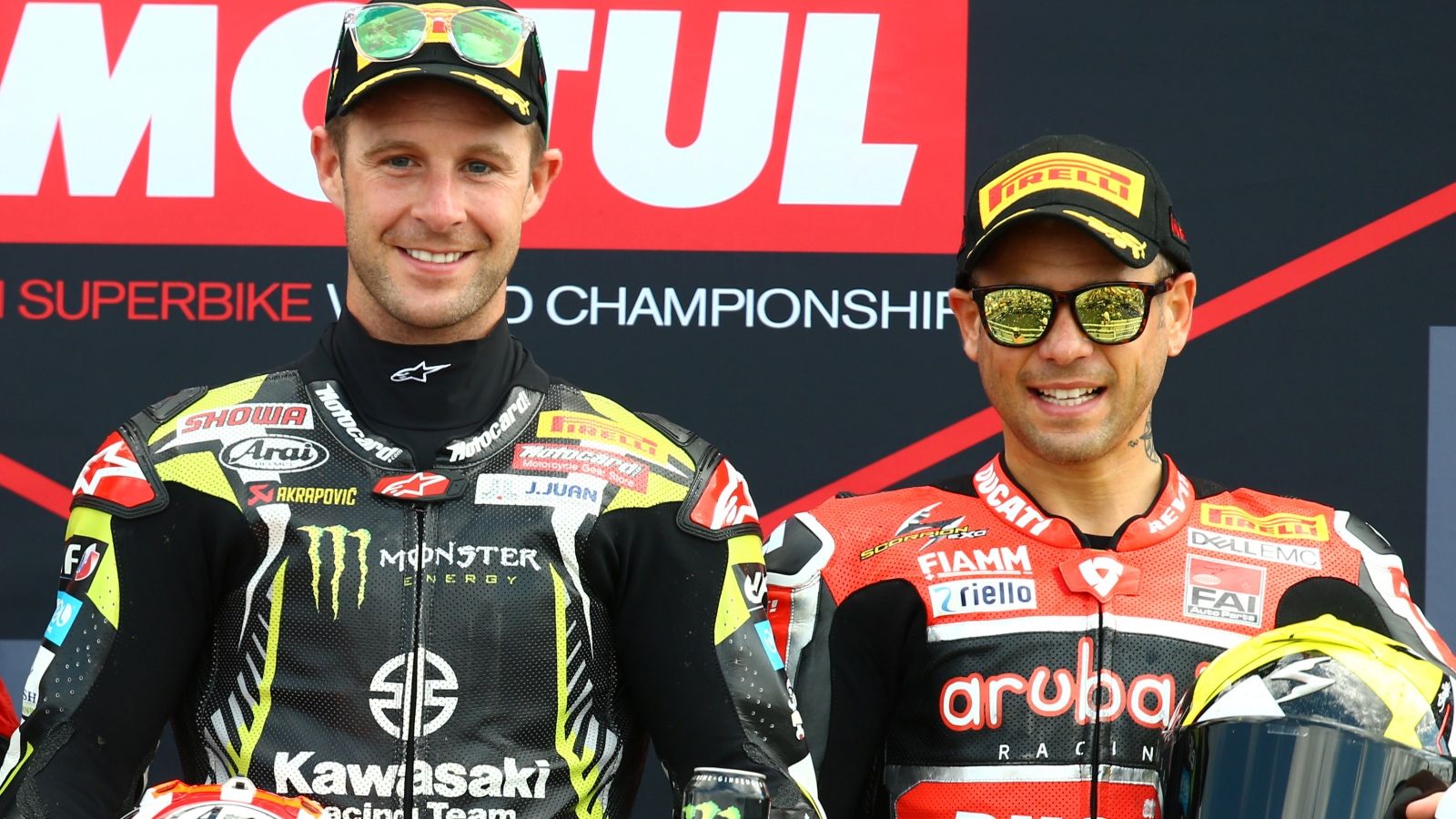 Jonathan Rea y Álvaro Bautista (Fotos: Gold & Goose).