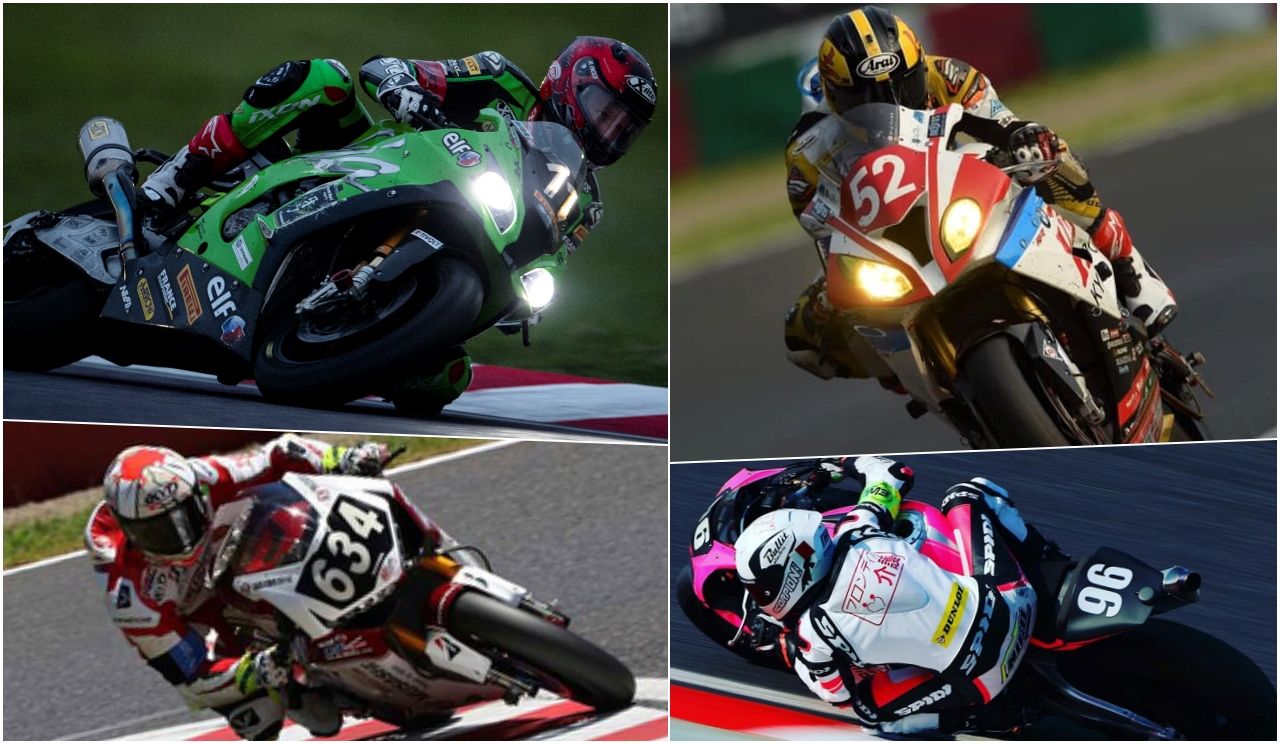 David Checa, Pedro Vallcaneras, Xavi Forés y Nico Terol (Fotos: Marcas / Equipos).