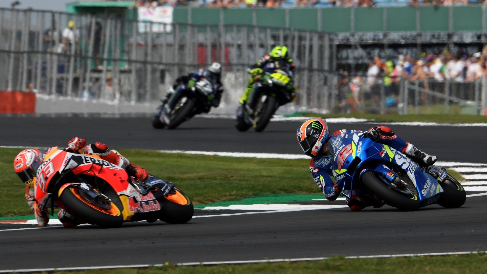 Álex Rins vs Marc Márquez, Silverstone 2019