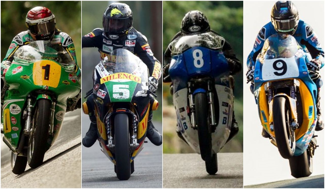 John McGuinness, Bruce Anstey, Jamie Coward y David Johnson (Fotos: IOMTT).