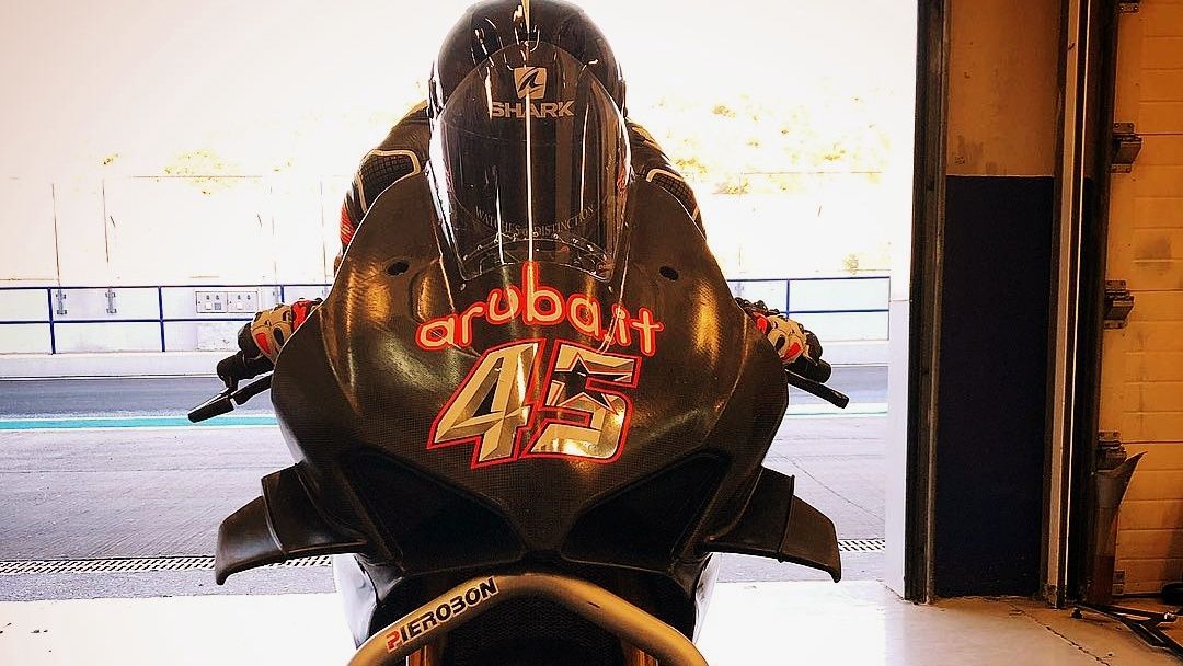 Scott Redding en los test de la pasada pretemporada (Fotos: Be Wiser / Gold & Goose).