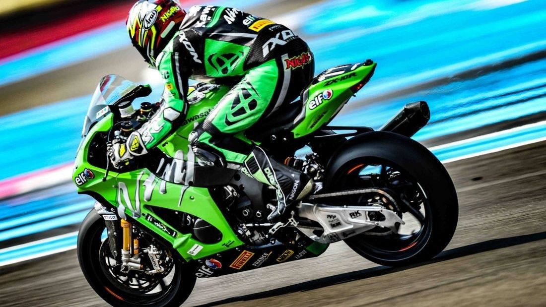 Erwan Nigon, del SRC Kawasaki, en los test previos al Bol d'Or 2019 (Fotos: EWC).