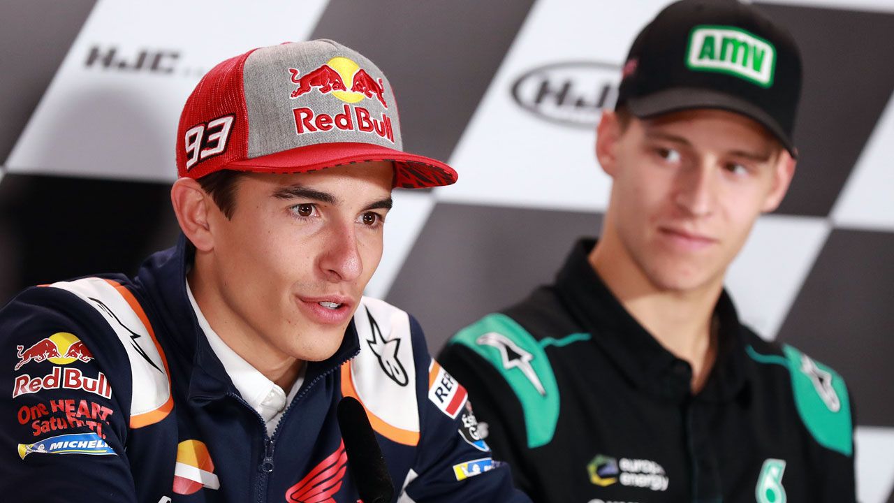 Marc Márquez. “El rival que más me preocupa de cara al futuro es Quartararo”
