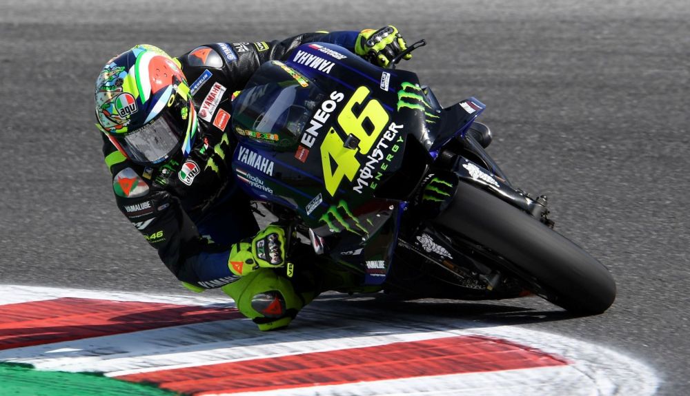 Valentino Rossi durante la carrera en Misano (Foto: Gold & Goose). Valentino Rossi durante la carrera en Misano (Foto: Gold & Goose).