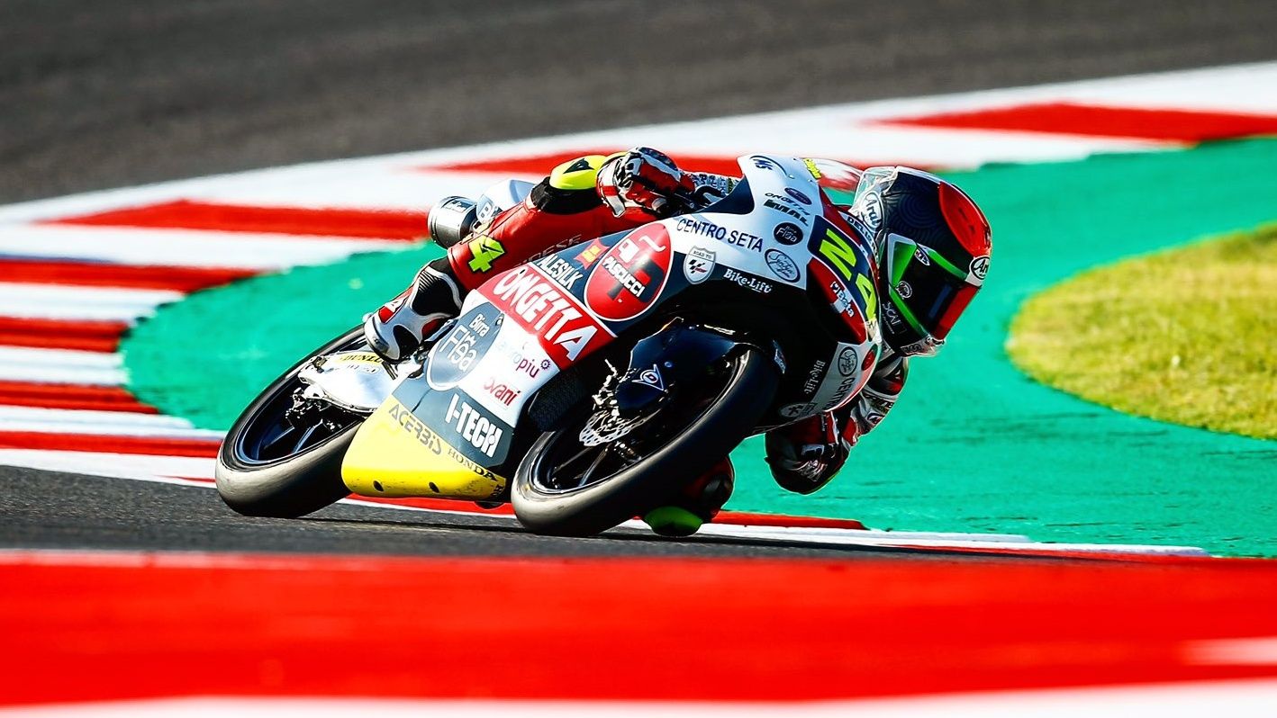 Tatsuki Suzuki se ha estrenado como ganador en el Misano World Circuit Marco Simoncelli (Fotos: SIC58 Squadra Corse / Gold & Goose).