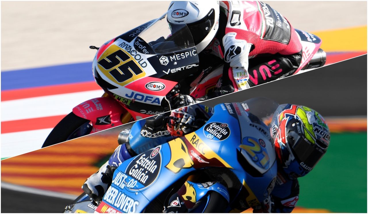 Romano Fenati y Alonso López (Fotos: Gold & Goose).