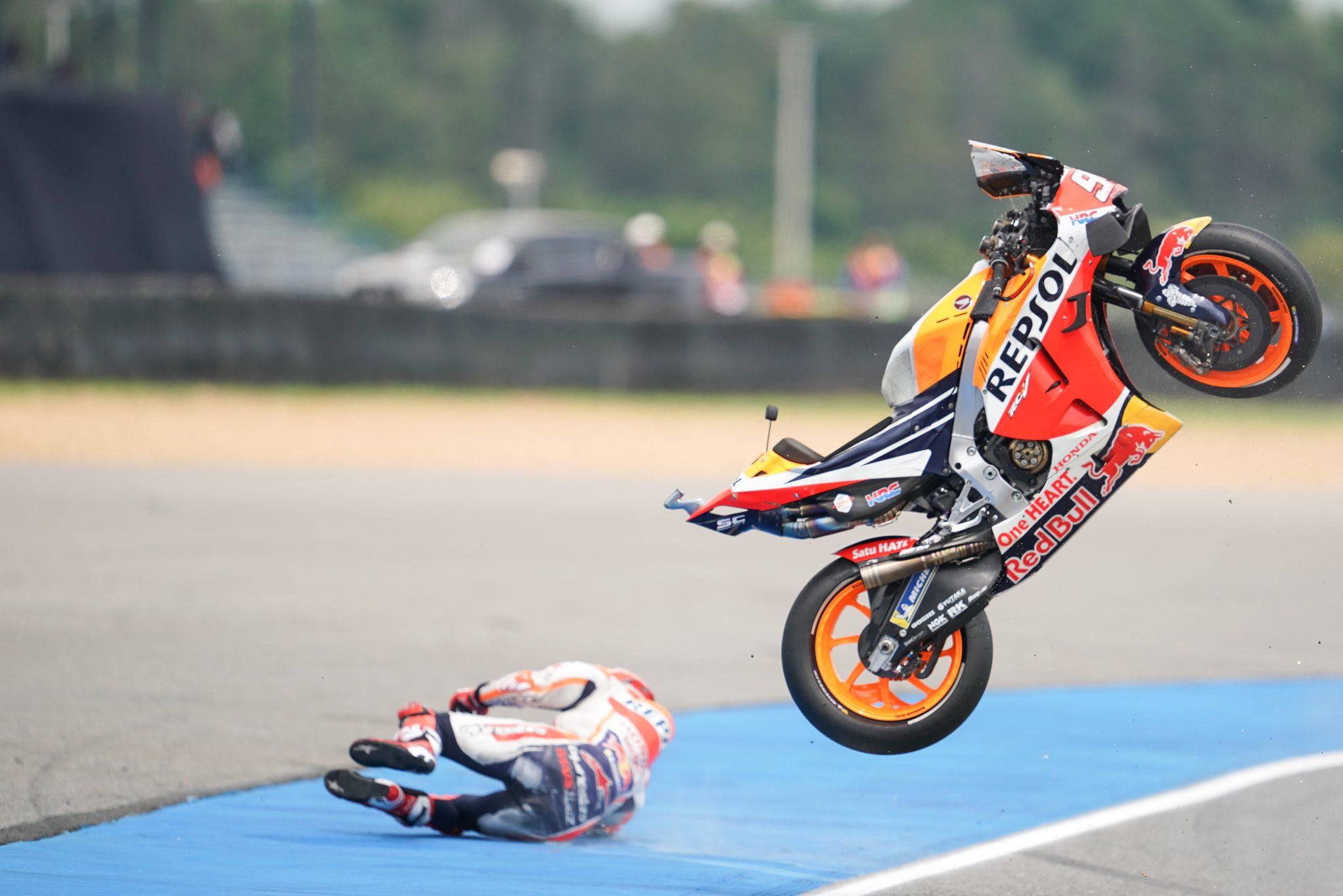 Marc Márquez: “Me he quedado sin aire 5 segundos, pero han sido eternos”